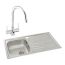 Abode Trydent Stainless Steel 1 Bowl Inset Sink 860mm & Nexa Mixer Tap