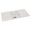 Abode Zero Granite Inset Sink with 1 Bowl, Double Drainer & Kit 1000mm - White