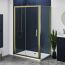 Aqua i 6 Brushed Brass Shower Side Panel 900mm x 1900mm High