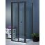 Aqua i 3 Sided Shower Enclosure - 700mm Bifold Door and 760mm Side Panels - Matt Black