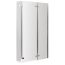 Nuie 1400 x 800 & 165mm Quattro Shower Bath Screen Double Hinged