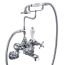 Burlington Claremont 2 Tap Hole Bath Shower Mixer & Kit - Chrome / White