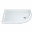 MX Elements Low profile Quadrant shower trays Stone Resin Offset Quadrant Right Hand 900mm x 800mm Flat top