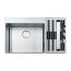 Franke Box Center BWX 220 54-27 Fully Accessoriesed Stainless Steel Inset Sink 1.5 Bowl 860mm - Right Hand