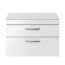 Nuie Athena 800mm 2 Drawer Wall Hung Cabinet & Worktop - Gloss White