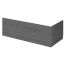 Hudson Reed Fusion Straight Baths 1700mm Front Panels & Plinth - Anthracite Woodgrain