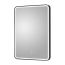 Nuie Hydrus Black Framed LED Mirror with Touch Sensor 700mm x 500mm