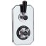 Hudson Reed Black Topaz Twin Concealed Thermostatic Shower Valve - Chrome