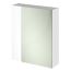Hudson Reed Fusion 600mm Mirror Cabinet Unit 75/25 - Gloss White
