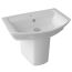 Hudson Reed Maya 650mm Basin & Semi Pedestal