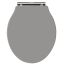Hudson Reed Old London Chancery Soft Close Toilet Seat - Storm Grey