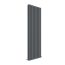 Nuie Revive Vertical Double Panel Designer Radiator 1800mm x 528mm - Anthracite