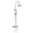 Hudson Reed Round Thermostatic Shower Mixer with Handset & Fixed Head - Chrome