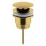 Hudson Reed Slotted & Un-Slotted Universal Push Button Basin Waste - Brushed Brass