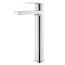 Hudson Reed Sottile Tall Mono Basin Mixer with Push Button Waste - Chrome