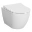 Kartell Eklipse Round Rimless Wall Hung Toilet & Soft Close Seat - White