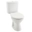 Kartell Milton Close Coupled Toilet, Cisten & Soft Close Seat - White