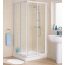 Lakes Classic White Framed Corner Entry Cubicle 900mm x 1850mm High 