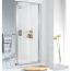 Lakes Classic Silver Framed Pivot Door 900mm x 1850mm High 