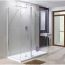 Lakes Coastline Rhodes Walk-In Enclosure 700mm Shower Panel With Bypass, End & Side Panels