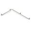 Lakes Series 400 Steel SG Holding Handle with Shower Holder 800mm x 880mm - Chrome