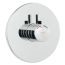 Mira Miniduo Eco Dual Control Built In Shower and Riser Rail Kit - All Chrome