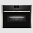 Neff N90 Built In Compact Combi Oven with Microwave C17MS32H0B - Stainless Stee/Black