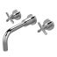 Nuie Aztec Wall Mounted Basin Mixer - Chrome