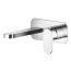Nuie Binsey Wall Mounted 2 Tap Hole Basin Mixer with Plate - Chrome