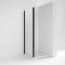 Nuie Rene Semi Frameless Shower Side Panel 900mm x 1850mm - Matt Black