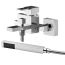 Nuie Sanford Wall Mounted Bath Shower Mixer with Kit - Chrome