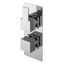 Nuie Sanford Concealed Twin Thermostatic Shower Valve - Chrome