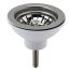 Nuie Strainer Waste with Pull Out Basket - Brushed Nickel