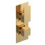 Nuie Windon Concealed Twin Thermostatic Shower Valve - Brushed Brass