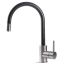 Prima Tiber 1 Tap Hole Single Lever Pull Out Kitchen Sink Mixer - Black / Stainless Steel