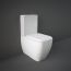 RAK Metropolitan Close Coupled Rimless Toilet & Toilet Seat - White