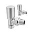 Reina Portland Angled Chrome 15mm Valves - Pair