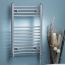 Kartell K-Rail Chrome Electric Curved Towel Rail 1000mm x 500mm - Thermostatic Element