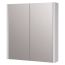 Kartell Purity 600mm 2 Door Mirrored Cabinet - White Gloss