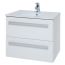 Kartell Purity 600mm Wall Mounted 2 Drawer Vanity Unit & Basin - White Gloss