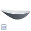 Serene Arendal 564 x 323mm 0TH Polymarble Washbowl - Grey