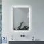 Serene Etoile 600mm x 800mm Front Lit LED Mirror with Touch Sensor - Matt Black