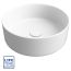 Serene Lugano 355mm Ceramic Washbowl & Waste - Matt White
