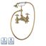 Serene Ohrid Bath Shower Mixer with Kit - Brushed Brass