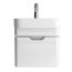 Tissino Loretto 480mm 1 Drawer Wall Hung Vanity Unit & Basin - Gloss White