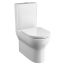 Tissino Nerola Rimless Close Coupled Toilet & Slimline Seat - Chrome Hinges