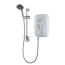 Triton T80ZFF Fast Fit Thermostatic Electric Shower 8.5kW with Riser Kit - White/Chrome