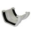 White 112mm Half Round To Square Gutter Connector