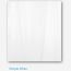 Simple White Polyester Shower Curtain 180cm Wide x 200cm High