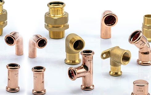 Copper M Press Fit Fittings, Copper Press Fittings, Pressfit Fitting